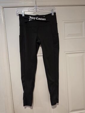 Juicy Couture Black High-Waist Pocket Leggings